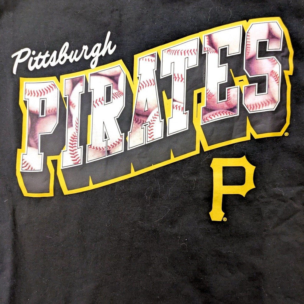 Pittsburgh Pirates Baseball T Shirt New Era Unisex Size S Black Men's‎ Womens's - Picture 2 of 6